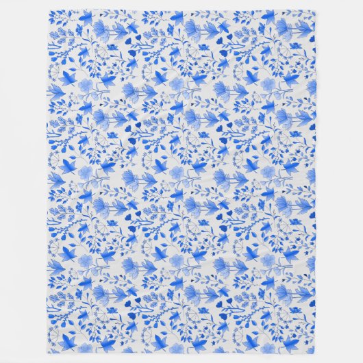 Couverture Polaire Motif feuille 12.bw livre blanc BG (Devant)