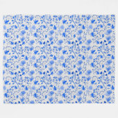 Couverture Polaire Motif feuille 12.bw livre blanc BG (Devant (Horizontal))