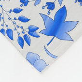 Couverture Polaire Motif feuille 12.bw livre blanc BG (Coin)