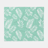 Couverture Polaire Motif feuille 14 (Devant (Horizontal))