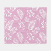 Couverture Polaire Motif feuille 15 (Devant (Horizontal))