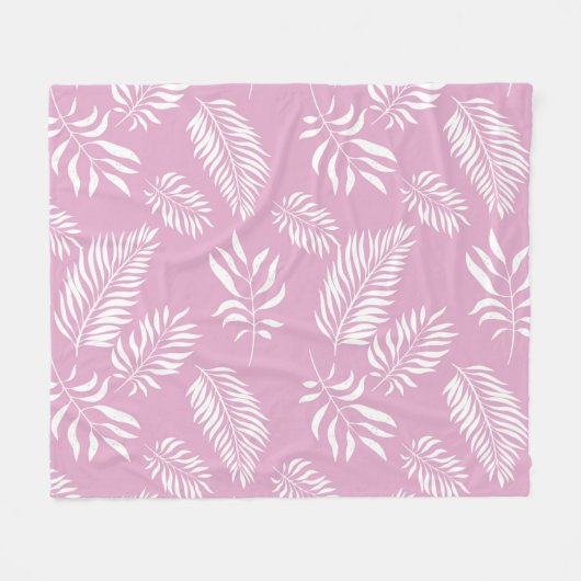 Couverture Polaire Motif feuille 15 (Devant (Horizontal))