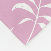 Couverture Polaire Motif feuille 15 (Coin)