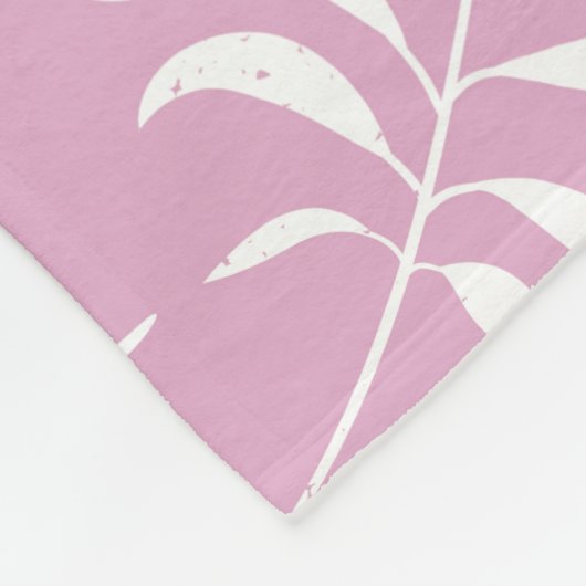 Couverture Polaire Motif feuille 15 (Coin)