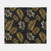 Couverture Polaire Motif feuille 16 (Devant (Horizontal))