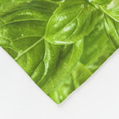 Couverture Polaire Motif Feuille Basil (Coin)