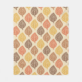 Couverture Polaire Motif feuille d'automne aux couleurs d'automne (Devant)