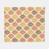 Couverture Polaire Motif feuille d'automne aux couleurs d'automne (Devant (Horizontal))