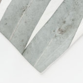 Couverture Polaire Motif Feuille de l'Eucalyptus (Coin)