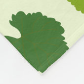 Couverture Polaire Motif Feuille de raisins et de raisins (Coin)