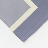 Couverture Polaire Motif feuille gris et blanc doux (Coin)