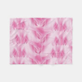 Couverture Polaire motif feuille, rose (Devant (Horizontal))