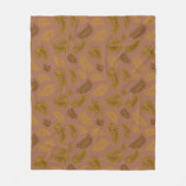 Couverture Polaire Motif Feuille tropical 15 (Devant)
