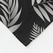 Couverture Polaire Motif Feuille tropical 4 (Coin)