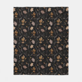 Couverture Polaire Motif Feuilles d'automne (Devant)