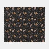 Couverture Polaire Motif Feuilles d'automne (Devant (Horizontal))