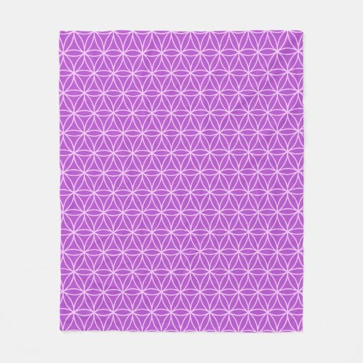 Couverture Polaire Motif Fleur de Vie (Devant)