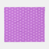 Couverture Polaire Motif Fleur de Vie (Devant (Horizontal))