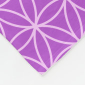 Couverture Polaire Motif Fleur de Vie (Coin)