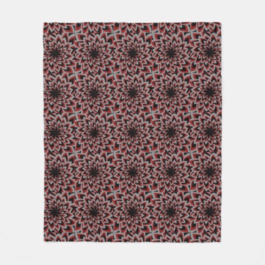 COUVERTURE POLAIRE MOTIF FLEUR TOURBILLON (Devant)
