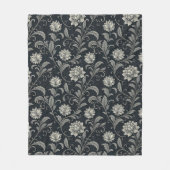 Couverture Polaire Motif Fleurs Gothiques (Devant)