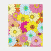 Couverture Polaire motif floral (Devant)