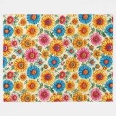 Couverture Polaire Motif floral (Devant (Horizontal))