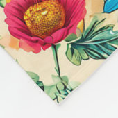 Couverture Polaire Motif floral (Coin)