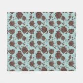 Couverture Polaire Motif floral 13 (Devant (Horizontal))