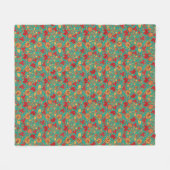 Couverture Polaire Motif floral 2 (Devant (Horizontal))
