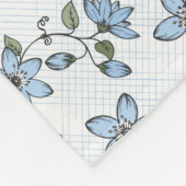 Couverture Polaire Motif floral 2 2 (Coin)