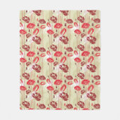 Couverture Polaire Motif floral 2 d'élégance abstraite (Devant)