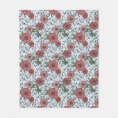 Couverture Polaire Motif floral 3 (Devant)