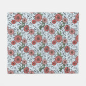Couverture Polaire Motif floral 3 (Devant (Horizontal))