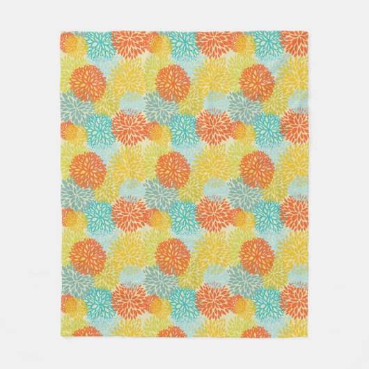 Couverture Polaire Motif floral 3 (Devant)