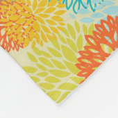 Couverture Polaire Motif floral 3 (Coin)