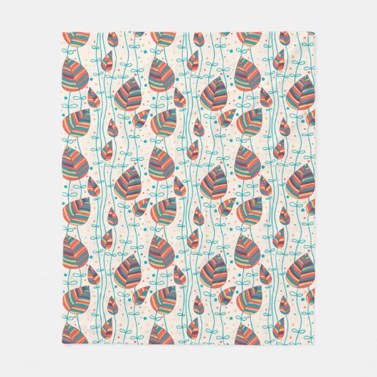 Couverture Polaire Motif floral 5 2 (Devant)