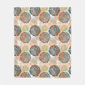 Couverture Polaire Motif floral 7 (Devant)