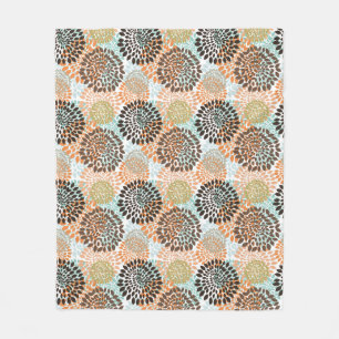 Couverture Polaire Motif floral 7