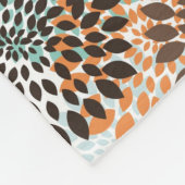 Couverture Polaire Motif floral 7 (Coin)