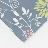 Couverture Polaire Motif floral 8 (Coin)