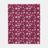 Couverture Polaire Motif floral abstrait (Devant)