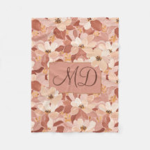 Motif floral abstrait Art terrestre cosy