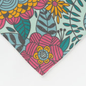 Couverture Polaire Motif floral coloré (Coin)
