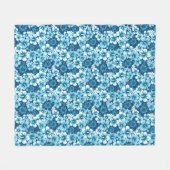 Couverture Polaire Motif floral de ketmie de surf (Devant (Horizontal))