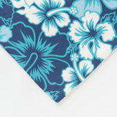 Couverture Polaire Motif floral de ketmie de surf (Coin)
