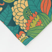 Couverture Polaire Motif floral d'été (Coin)