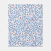 Couverture Polaire Motif floral du bois (Devant)