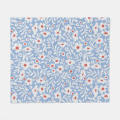 Couverture Polaire Motif floral du bois (Devant (Horizontal))