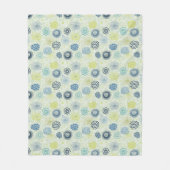 Couverture Polaire Motif floral élégant avec les fleurs mignonnes (Devant)